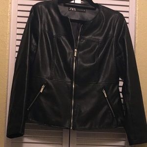 Zara Faux leather jacket